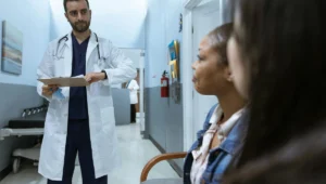 8 buah terbaik untuk meredakan ambeien secara alami, nomor 4 mengejutkan! 2 Ilustrasi dokter sedang menangani pasien ambeien