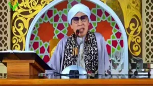Buya Yahya saat menyampaikan tausiyah tentang pentingnya meraih husnul khatimah.