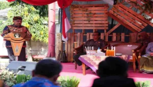 Ketua DPRD Kabupaten Blitar, Supriadi, menghadiri peringatan HUT ke-5 RSUD Srengat sekaligus launching Ambulance CSR Bank Jatim, Jumat (1292025)