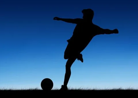 Ilustrasi Siluet Pemain Indonesia Menatap Bola Dunia (World Cup)