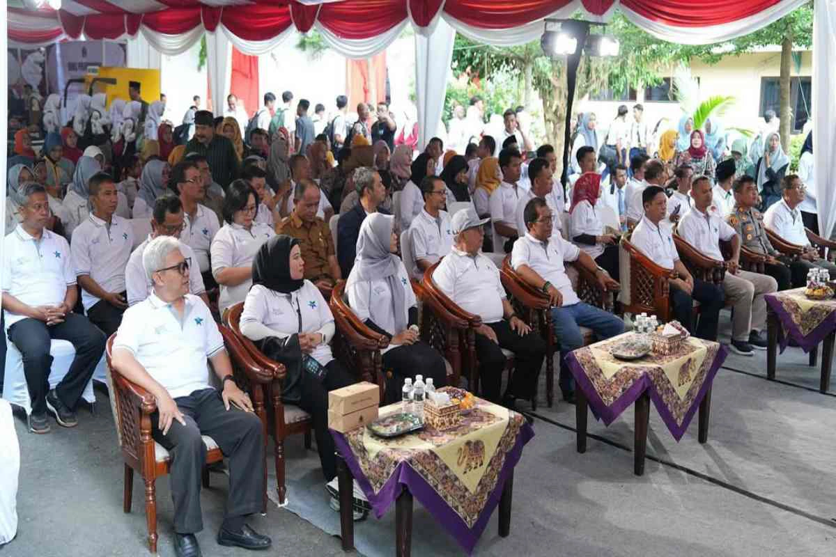Ketua DPRD Kabupaten Blitar, Supriadi saat menghadiri acara Festival Literasi 2025 Wujudkan Generasi Berdaya dan Berjaya.
