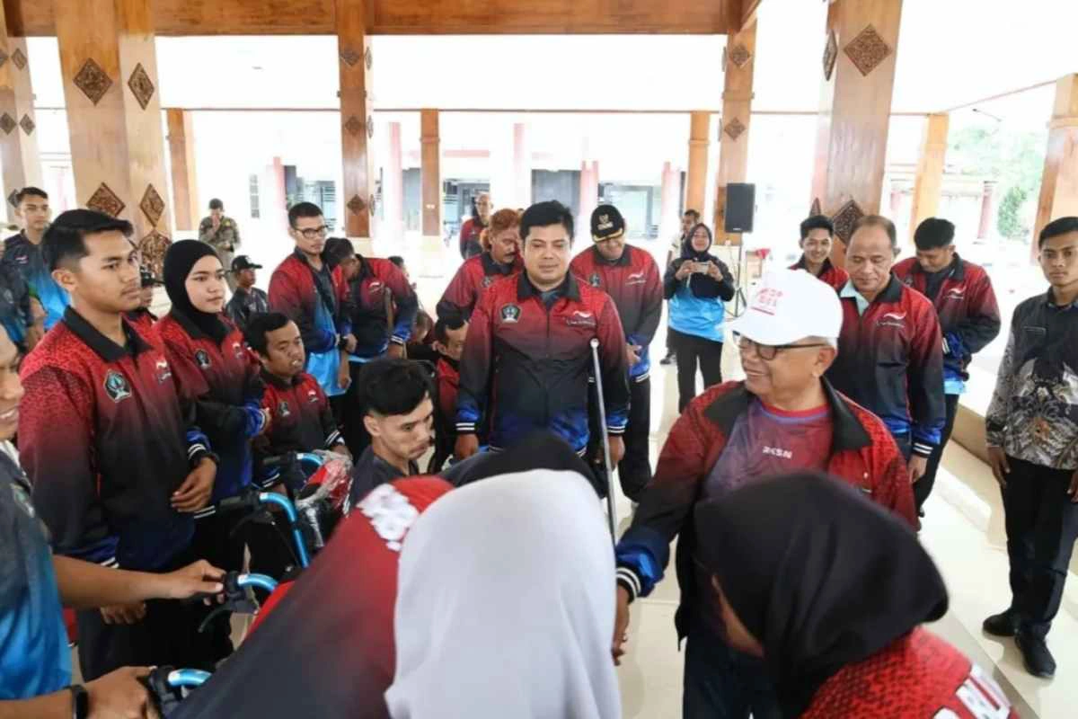 Bupati Blitar Rijanto memberikan dukungan langsung kepada para atlet NPCI Kabupaten Blitar yang siap berlaga di Peparprov Jatim 2025.