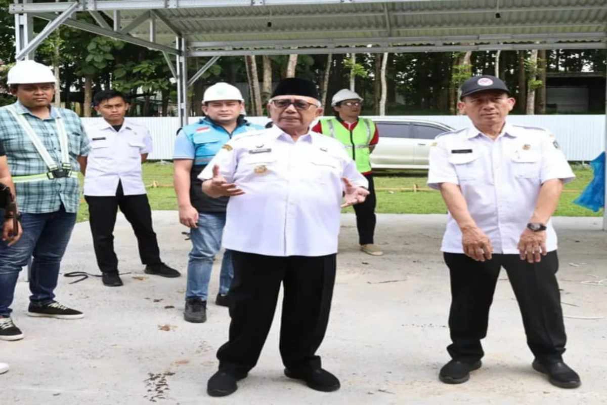 Bupati Blitar Rijanto tinjau pasar sementara Babadan, pastikan relokasi pedagang berjalan lancar