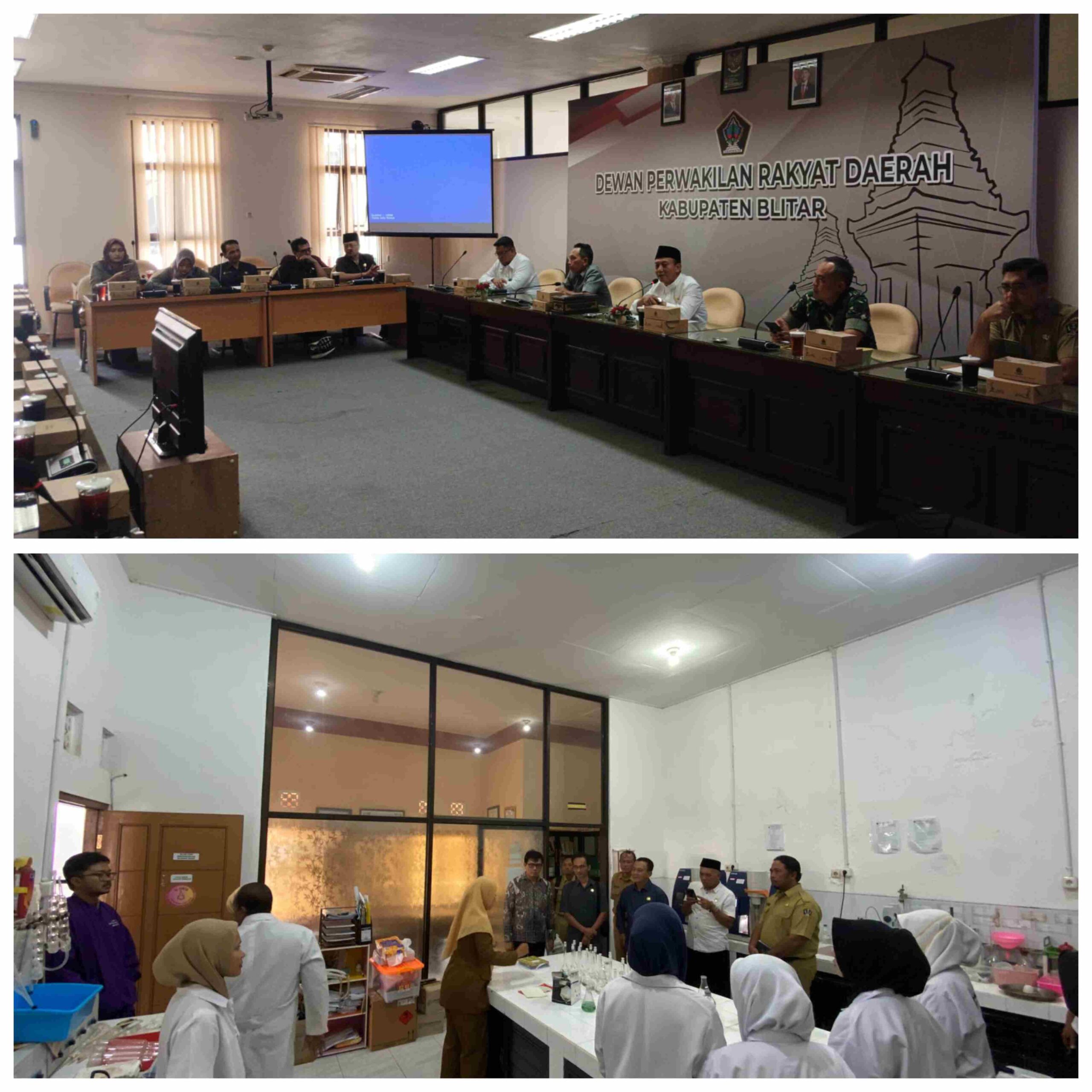 Anggota DPRD Kabupaten Blitar Budi Susila Jaya menghadiri rapat kerja penyerapan gabah petani bersama Bulog dan OPD terkait.