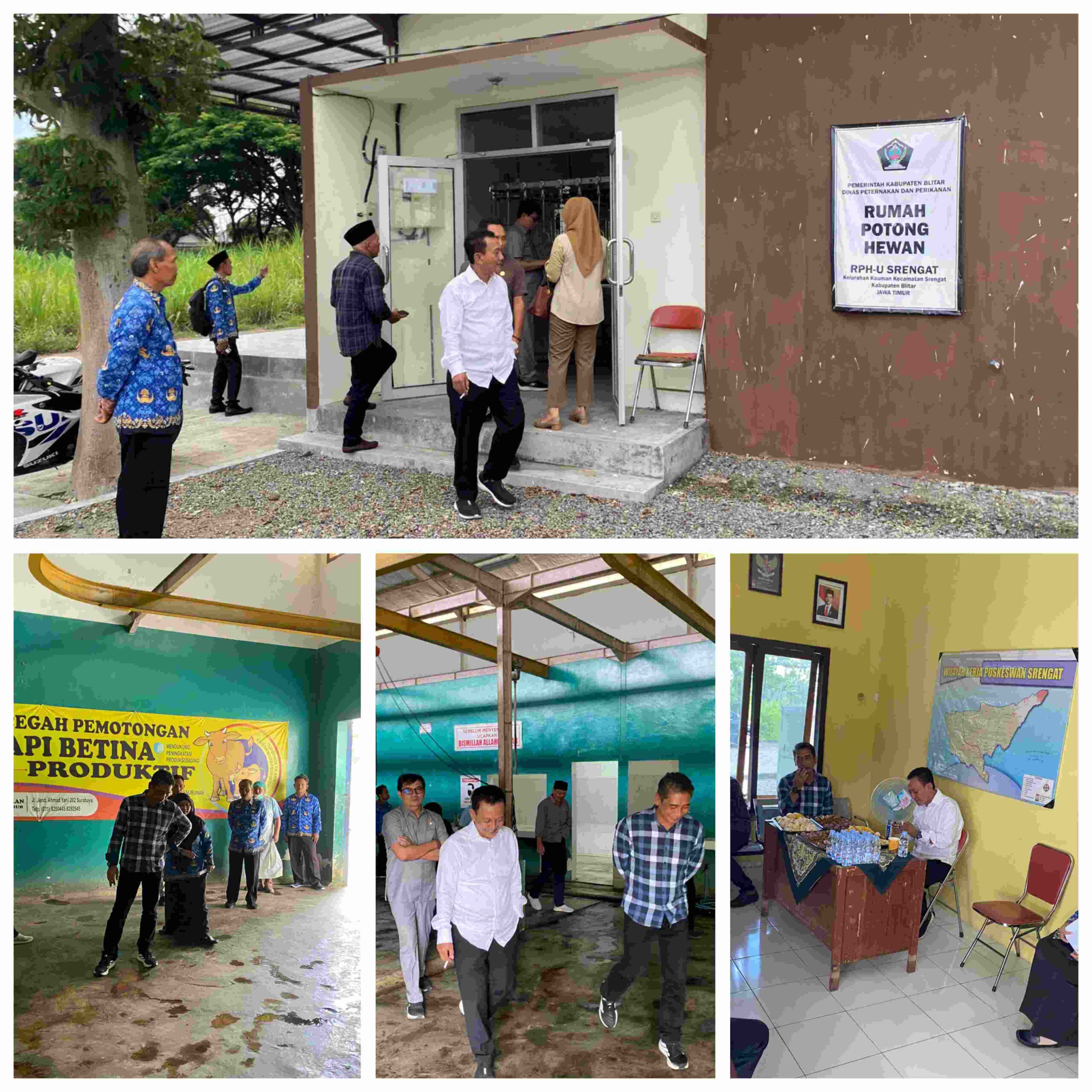 Kunjungan kerja Anggota DPRD Kabupaten Blitar Budi Susila Jaya ke RPH Srengat, 13 Oktober 2025.