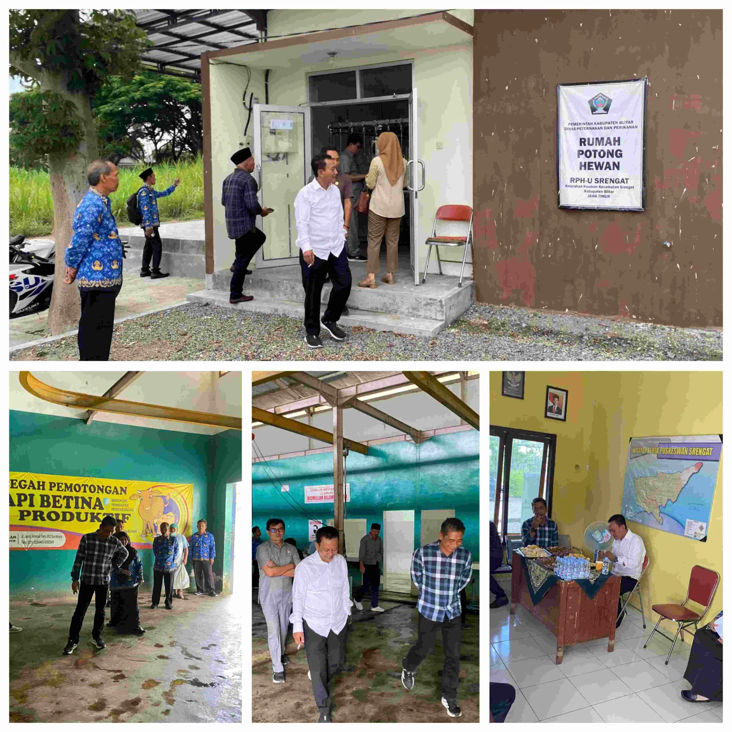 Kunjungan kerja Anggota DPRD Kabupaten Blitar Budi Susila Jaya ke RPH Srengat, 13 Oktober 2025.