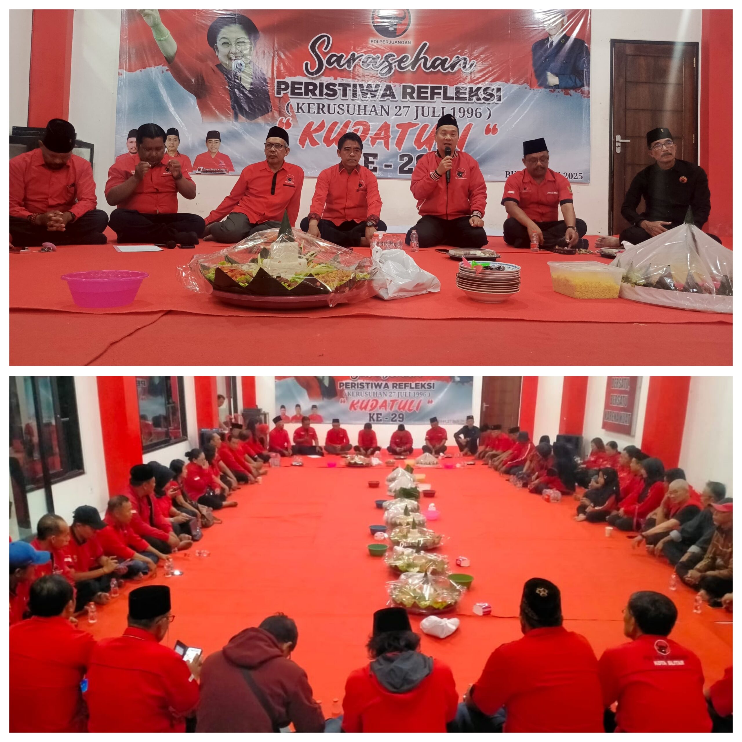 Fraksi PDI Perjuangan Kota Blitar menggelar sarasehan peringatan peristiwa 27 Juli 1996.