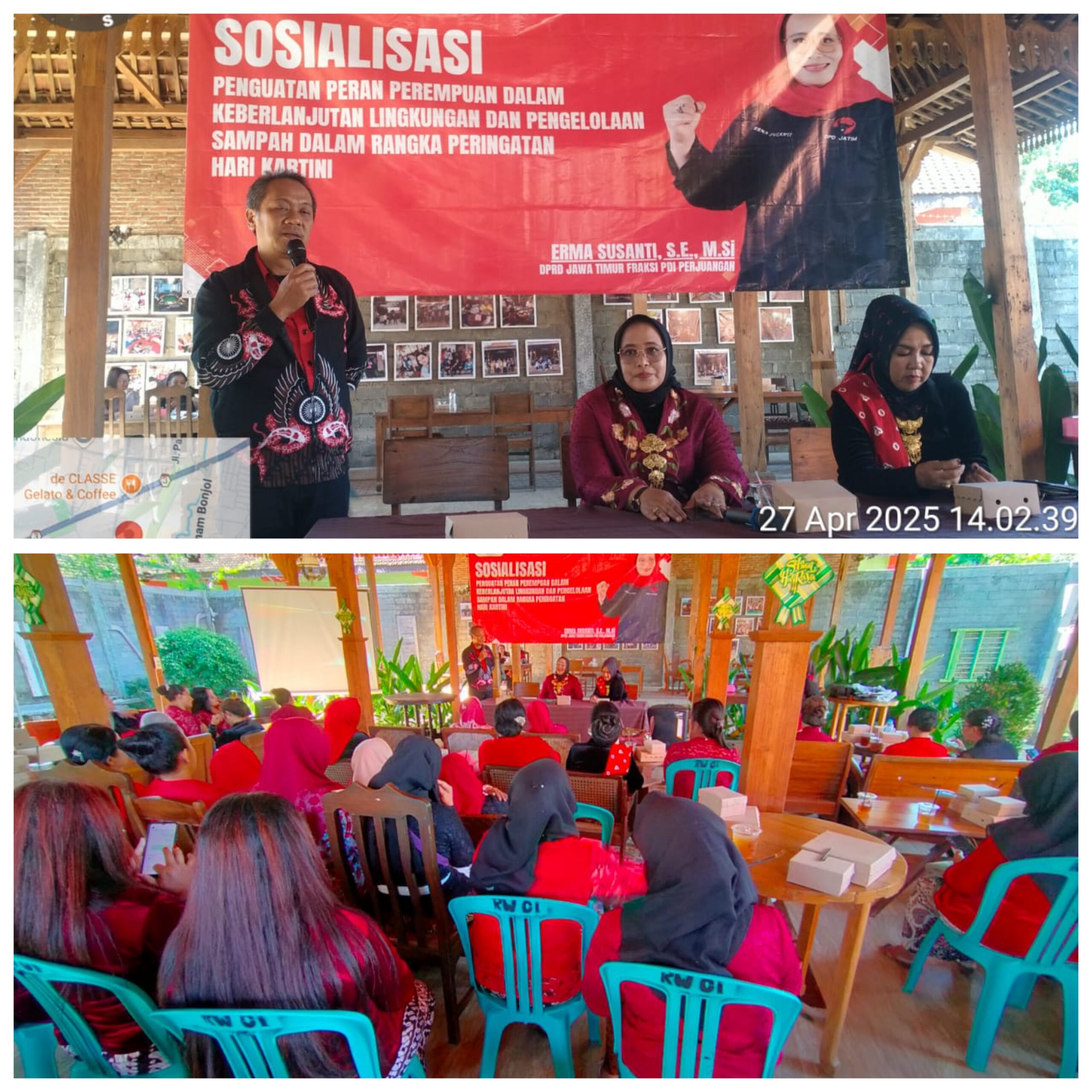 Fraksi PDI Perjuangan DPRD Kota Blitar menggelar sosialisasi peran perempuan dalam pengelolaan sampah dan pelestarian lingkungan berkelanjutan.