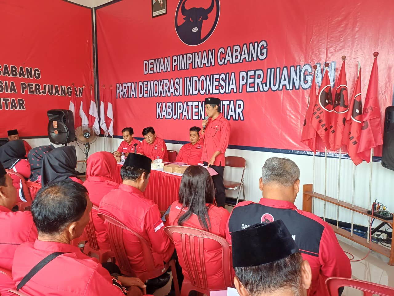 Sosialisasi Musancab PDI Perjuangan Kabupaten Blitar kepada jajaran PAC digelar untuk memastikan proses berjalan sesuai mekanisme partai.