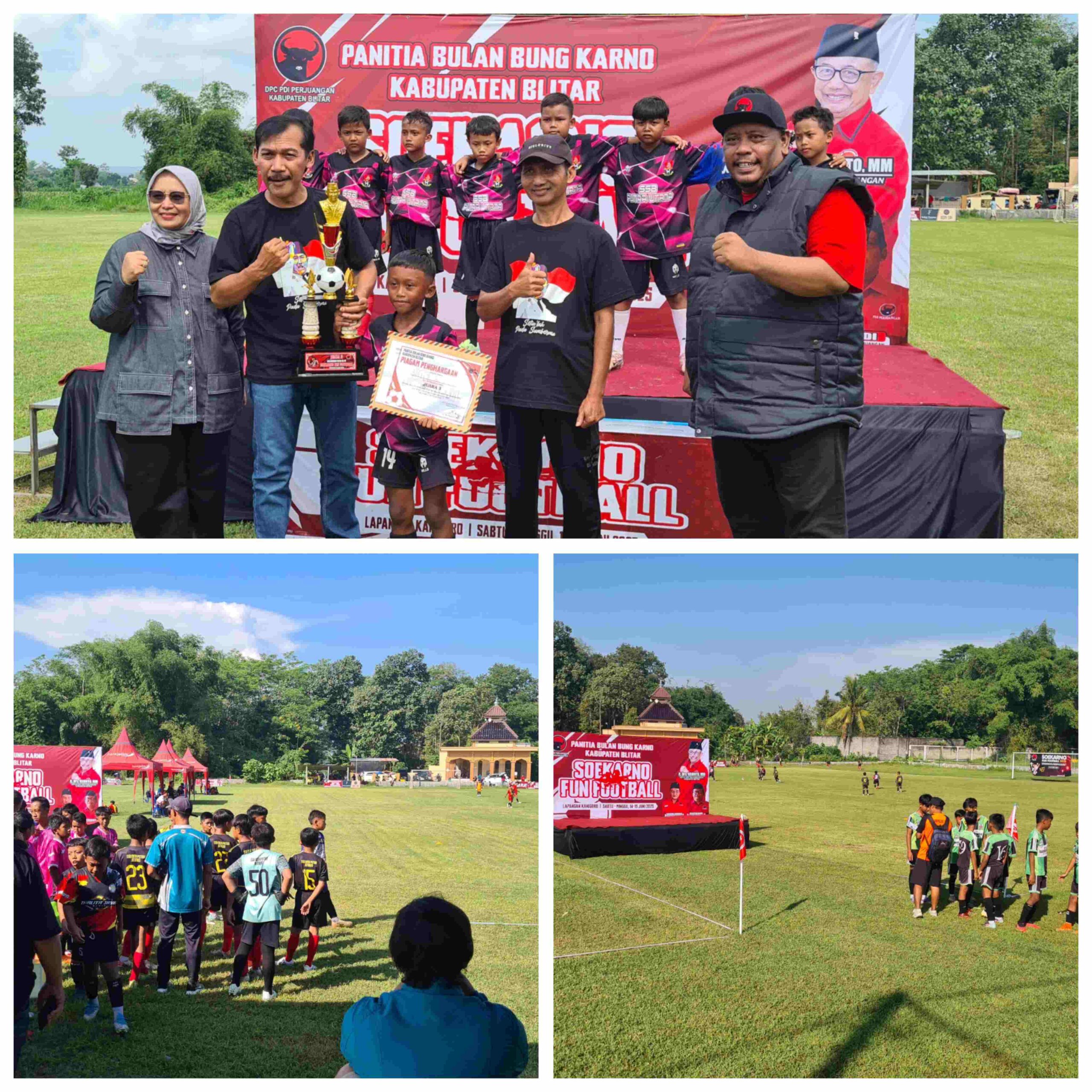 Kegiatan lomba sepak bola anak sebagai upaya pembinaan generasi muda, 15 Juni 2025.