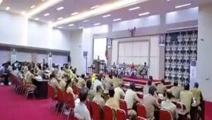 Suasana rapat koordinasi redistribusi tanah 2026 di Kabupaten Blitar.