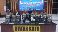 Polres Blitar Kota Bongkar Jaringan Narkoba dan Okerbaya, 19 Pelaku Diamankan Selama April 2026