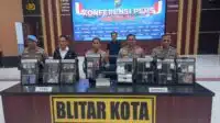 Polres Blitar Kota Bongkar Jaringan Narkoba dan Okerbaya, 19 Pelaku Diamankan Selama April 2026
