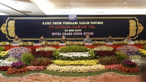 PT Gudang Garam Tbk gelar RUPS, capai deviden 1539 triliun Jajaran Direksi, Dewan Komisaris, dan pemegang saham PT Gudang Garam Tbk saat mengikuti RUPST Tahun Buku 2025 di Kediri.