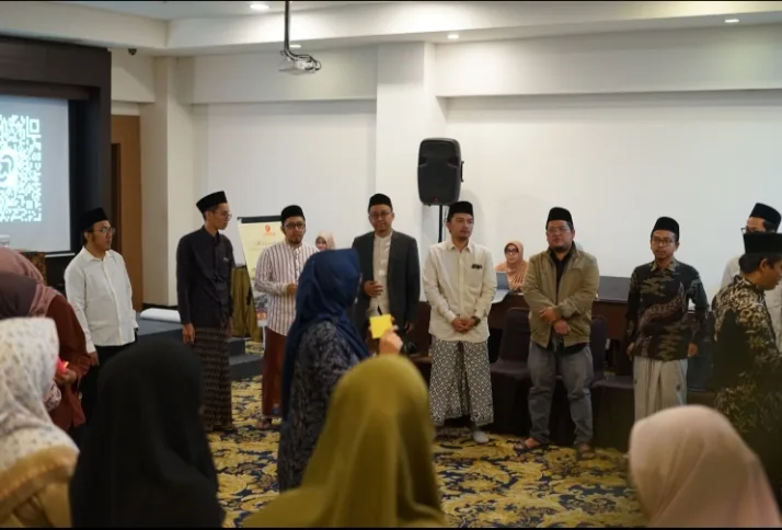 Suasana peserta mengikuti sesi Training of Trainers (ToT) Penguatan Musyrif dan Musyrifah untuk Pencegahan Kekerasan di Pesantren di Yogyakarta, Kamis (16/7/2026).