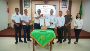 PT KAI Daop 7 Madiun bersama Kejaksaan Negeri Ponorogo menandatangani Kesepakatan Bersama tentang penanganan masalah hukum bidang Perdata dan Tata Usaha Negara, Rabu (30/9/2026).