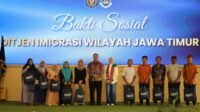 100 Warga Sekitar Kampoeng Coklat Blitar Terima Bantuan Sosial dari Jajaran Imigrasi se-Jatim