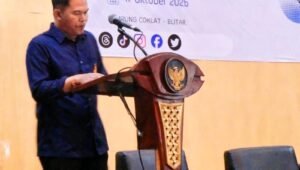 Yoyok Agusta terpilih secara aklamasi sebagai Ketua IJTI Korda Blitar periode 2026-2029 dalam Muskorda III di Kampung Coklat, Kecamatan Kademangan, Kabupaten Blitar, Sabtu (17/10/2026).