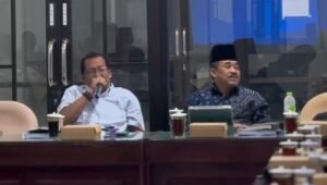 Suasana Rapat Kerja Banggar DPRD Kabupaten Blitar bersama TAPD terkait Pembahasan Hasil Evaluasi Gubernur Jawa Timur atas Raperda Perubahan APBD TA 2026 di Kantor DPRD Kabupaten Blitar, Kanigoro.
