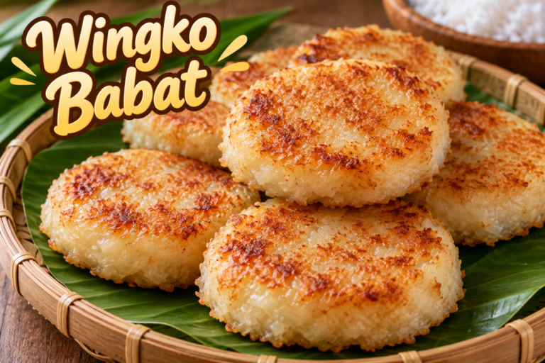 Wingko babat buatan sendiri dengan tekstur lembut, rasa manis gurih, dan aroma kelapa yang menggugah selera.