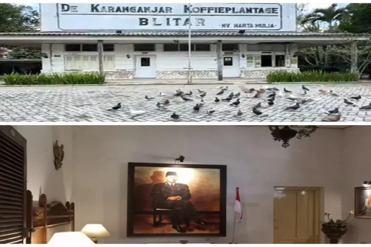 Penampakan suasana lawas De Karanganjar dan lukisan foto Presiden Ir. Soekarno Penampakan suasana lawas De Karanganjar dan lukisan foto Presiden Ir. Soekarno