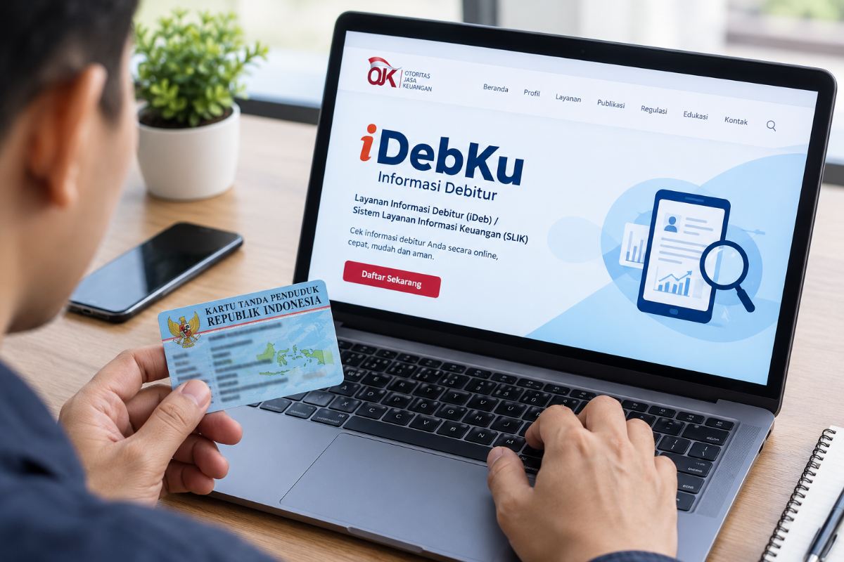 Cara cek NIK KTP disalahgunakan untuk pinjol melalui iDebKu OJK.